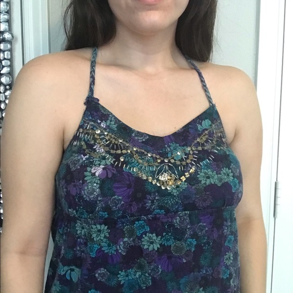 Floral halter tank - Picture 2 of 6